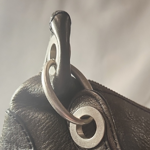 BANANA REPUBLIC LEATHER COW HIDE Chic Brown  Shoulder Bag - Picture 5 of 13